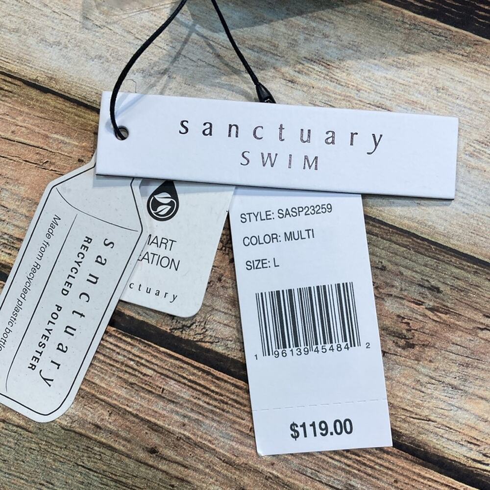 Sanctuary Summer Palms Cutout One-Piece NWT - Picture 5 of 5